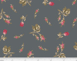 Belles Pivoines - Rose Bud Grey from P & B Textiles Fabric