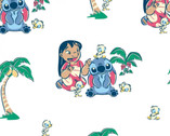 Lilo and Stitch - With Birds White from Springs Creative Fabric