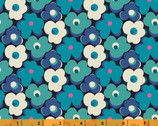 Eden - Flower Bump Blue by Sally Kelly from Windham Fabrics