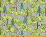 Be My Neighbor - Trees Lt Grey by Terri Degenkolb from Windham Fabrics