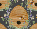 Locally Grown - Bee Hives by Beth Albert from 3 Wishes Fabric