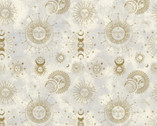 The Sun The Moon and The Stars - Suns Cream by Jason Yenter from In The Beginning Fabric