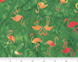 Beach Batiks - Flamingos Green Palm 4362 29 from Moda Fabrics