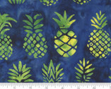 Beach Batiks - Pineapples Dk Blue 4362 27 from Moda Fabrics