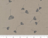 Filigree - Dandelions Florals Stone Dk Tan 1811 16 by Zen Chic from Moda Fabrics