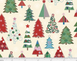 Christmas Miniatures II - Trees Cream from P & B Textiles Fabric