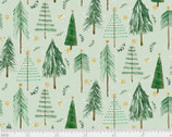 Gnomes Home Tree Farm - Trees Green from P & B Textiles Fabric