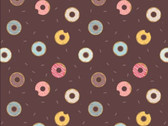 Small Things Sweet - Doughnuts Brown from Lewis and Irene Fabric