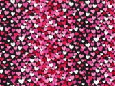 Ombre Hearts Pink Black from Fabric Traditions Fabric