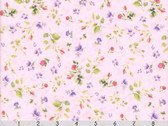 Cherish - Rosebuds Light Pink by Heatherlee Chan from Clothworks Fabric