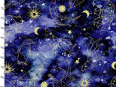 Arctic Wonder- Constellations Twilight Metallic  from 3 Wishes Fabric