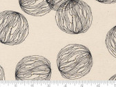 Think Ink CANVAS - Balls Geometric Natural Metallic 11CVM by Zen Chic from Moda Fabrics