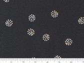 Think Ink CANVAS - Dotties Dots Black Metallic 12CVM by Zen Chic from Moda Fabrics