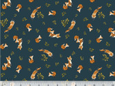 Foxy - Foxy Fox Midnight by Vivian Yiwing from Windham Fabrics
