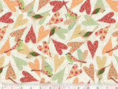 Poppy - Scrappy Hearts Ivory by Christina Adolph from Windham Fabrics