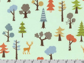 Cozy Outdoors FLANNEL - Forest Deer Forest Green from Robert Kaufman Fabrics