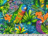 Tropical Canyon - Tropical Bird Jungle by Carolyn Steele from Robert Kaufman Fabrics