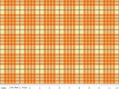 Awesome Autumn - Plaid Orange by Sandy Gervais from Riley Blake Fabric