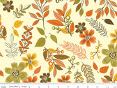 Awesome Autumn - Main Leaves Cream by Sandy Gervais from Riley Blake Fabric