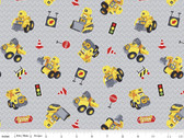 CAT Junior Area - Toys Gray from Riley Blake Fabric