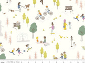Community - Main Park Cream by Citrus and Mint Designs from Riley Blake Fabric