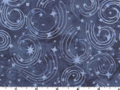 Dusk to Dawn BATIKS - Windy Stars Blue by Monique Jacobs from Maywood Studio Fabric