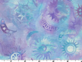 Dusk to Dawn BATIKS - Suns and Moons Blue Purple by Monique Jacobs from Maywood Studio Fabric