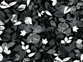 Great Outdoors - Camping Falling Leaves Black from Kanvas Studio Fabric