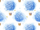 Periwinkle Spring - Balloons White by Jason Yenter from In The Beginning Fabric