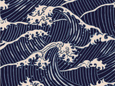 The Great Wave Indigo from Alexander Henry Fabric