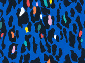At the Copa - Rico Animal Print Royal Blue from Alexander Henry Fabric