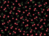 Tiny Cherries Black from Michael Miller Fabric