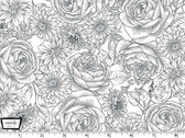 Love Letters - Timeless Toile Florals Monotone Grey from Michael Miller Fabric