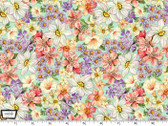 Songs of the Flower Fairies - Garden of Fairies Floral Green from Michael Miller Fabric