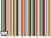 Camping Life - Camping Stripe Multi from Michael Miller Fabric