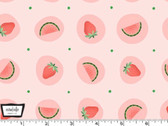 A Bushel and a Peck - Melonberry Pink from Michael Miller Fabric