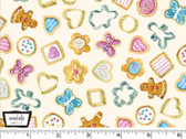 Bake Sale - Biscuit Cutters Cream from Michael Miller Fabric
