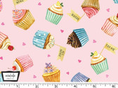Bake Sale - My Little Cupcake Pink from Michael Miller Fabric