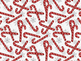 Merry Town - Tossed Candycane White from Studio E Fabrics