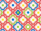 Color of Character - Flowers White from Kokka Fabric