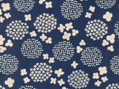 Linnea OXFORD - Hydrangea Navy Blue from Kokka Fabric