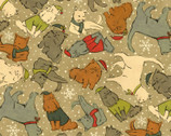 Christmas Cats - Cats by Jason Yenter from In The Beginning Fabric