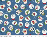 Christmas Village -  Snow Globes Denim by Katherine Lenius from Riley Blake Fabric