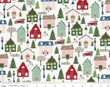 Christmas Village -  Main Off White by Katherine Lenius from Riley Blake Fabric
