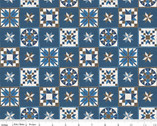 Winter Barn Quilts - Blocks Dk Blue by Tara Reed from Riley Blake Fabric
