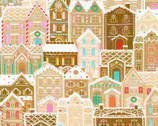 Tinsel Town - Gingerbread Houses  from Robert Kaufman Fabrics