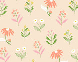 Moonlit Garden - Wild Blooms Apricot by Patty Sloniger from Andover Fabrics