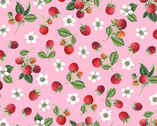 Summer Days - Raspberries Pink from Makower UK  Fabric