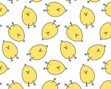 Happy Easter - Baby Chicks White from Andover Fabrics