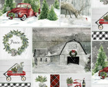 Dreaming of a Farmhouse Christmas - Farmhouse Patch from 3 Wishes Fabric